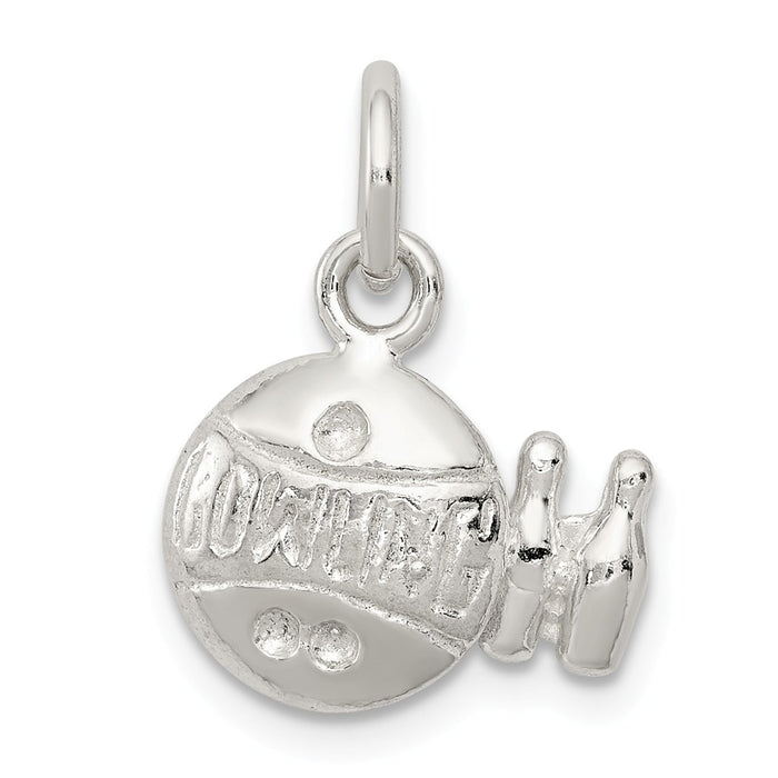 Million Charms 925 Sterling Silver Bowling Ball Charm