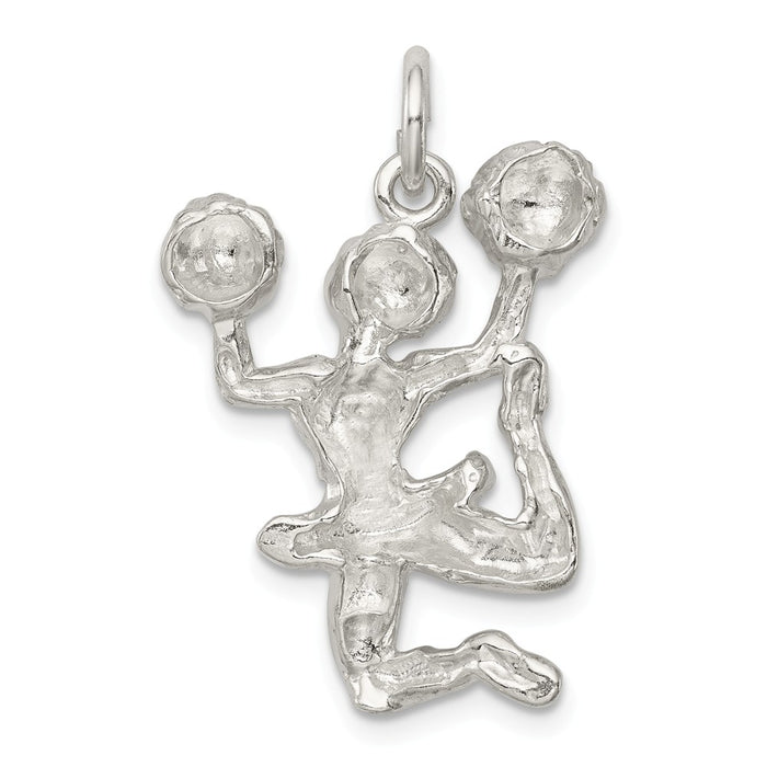 Million Charms 925 Sterling Silver Cheerleader Charm