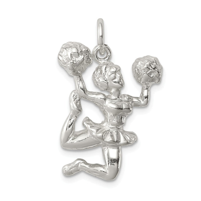 Million Charms 925 Sterling Silver Cheerleader Charm