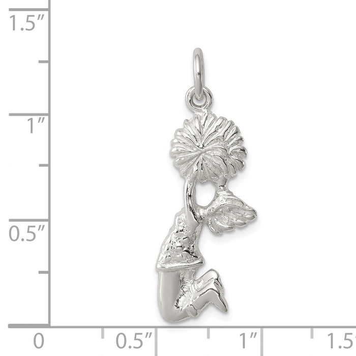 Million Charms 925 Sterling Silver Cheerleader Charm