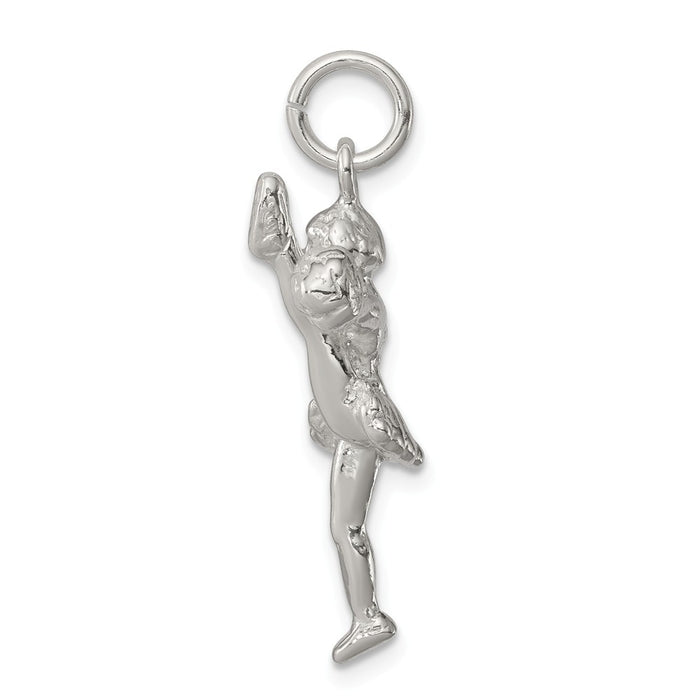 Million Charms 925 Sterling Silver Cheerleader Charm
