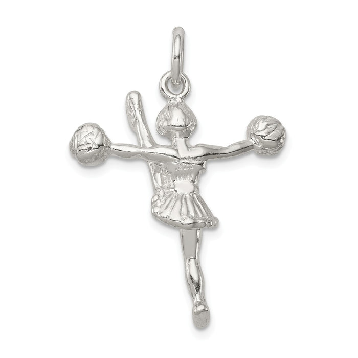 Million Charms 925 Sterling Silver Cheerleader Charm