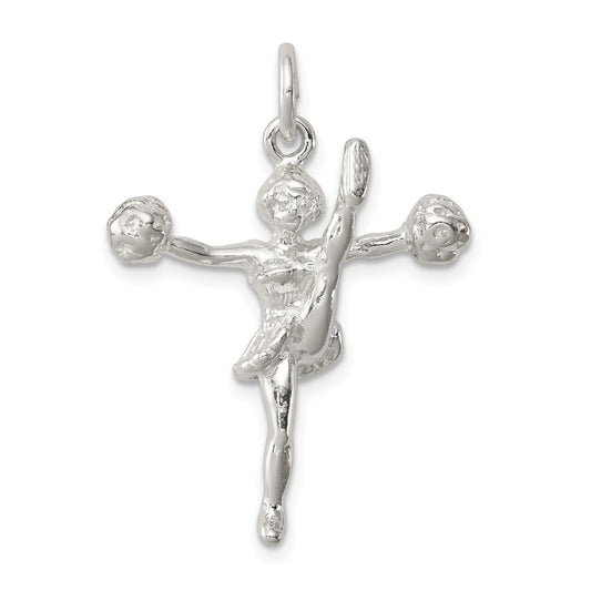 Million Charms 925 Sterling Silver Cheerleader Charm