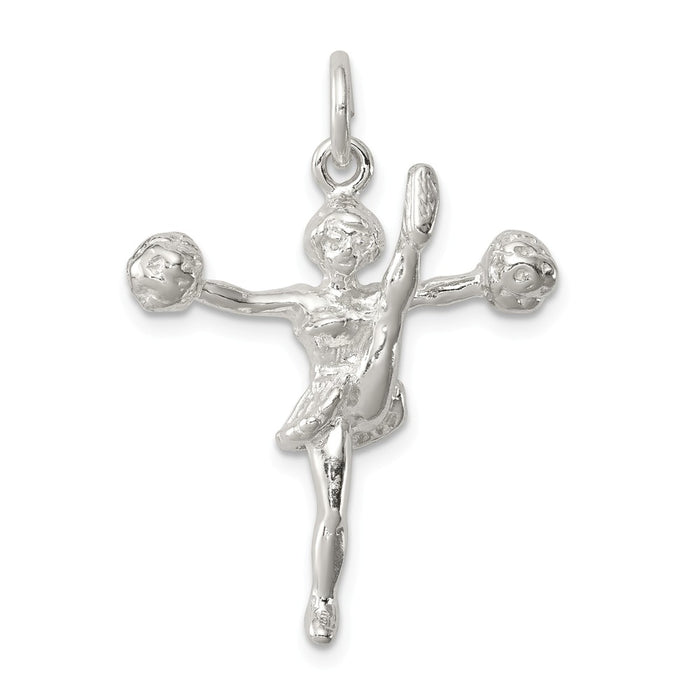 Million Charms 925 Sterling Silver Cheerleader Charm