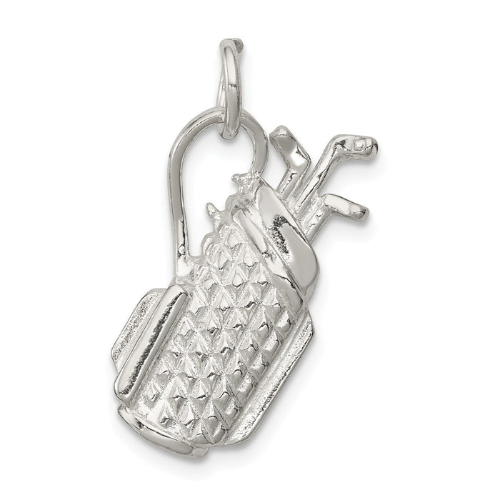 Million Charms 925 Sterling Silver Sports Golf Bag Charm
