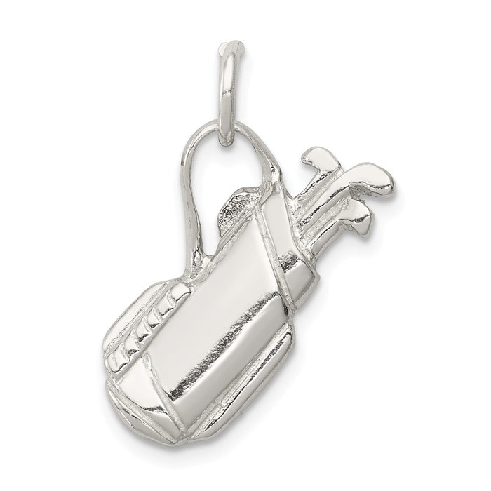 Million Charms 925 Sterling Silver Sports Golf Bag Charm