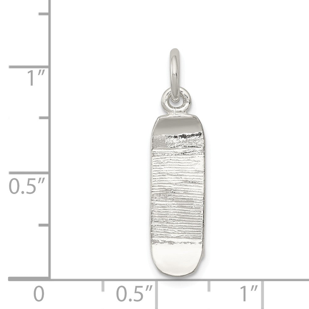 Million Charms 925 Sterling Silver Skateboard Charm