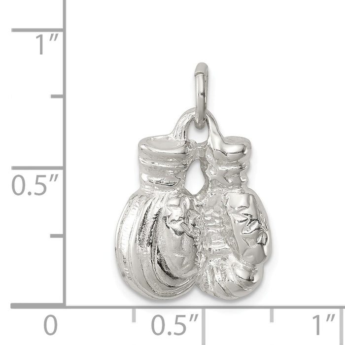 Million Charms 925 Sterling Silver Sports Boxing Gloves Charm