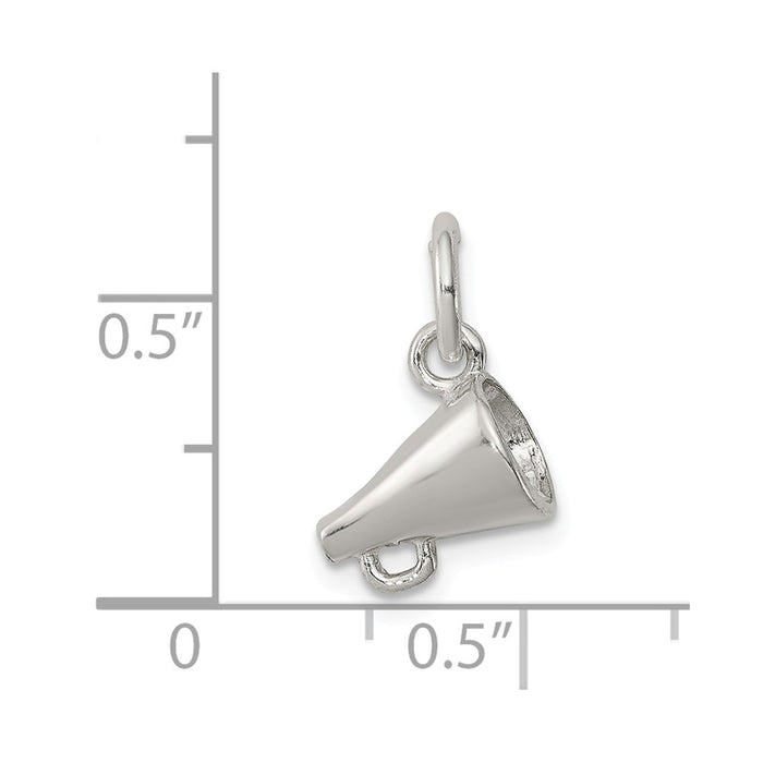 Million Charms 925 Sterling Silver Megaphone Charm