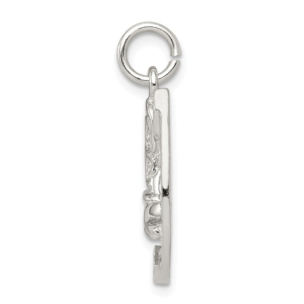 Million Charms 925 Sterling Silver Horseshoe With Boot Charm