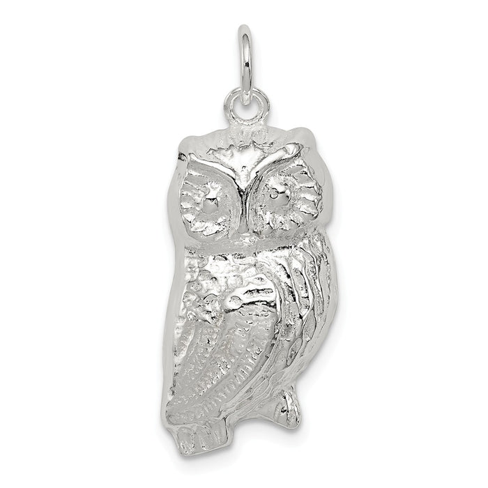 Million Charms 925 Sterling Silver Owl Charm