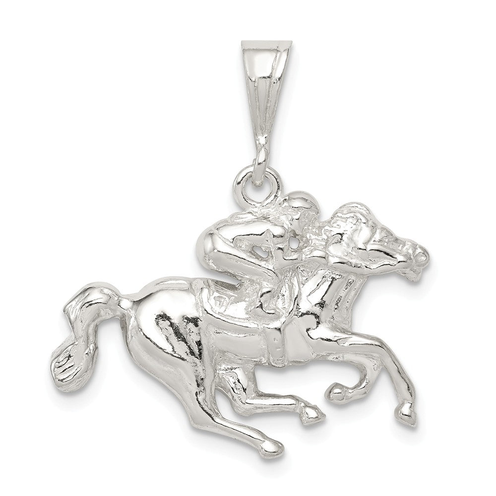 Million Charms 925 Sterling Silver Race Horse Charm