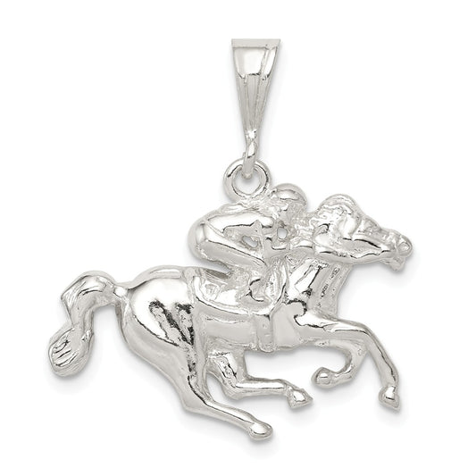 Million Charms 925 Sterling Silver Race Horse Charm