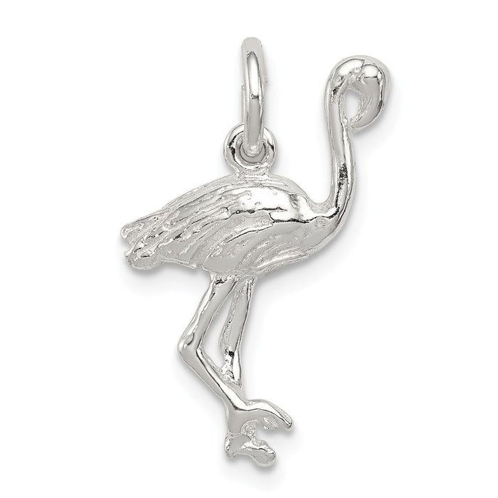 Million Charms 925 Sterling Silver Flamingo Charm
