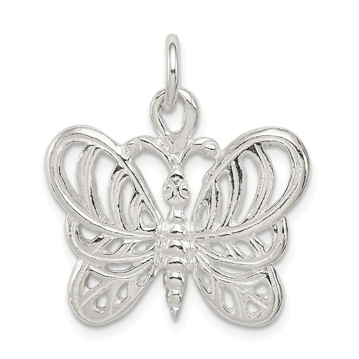 Million Charms 925 Sterling Silver Butterfly Charm
