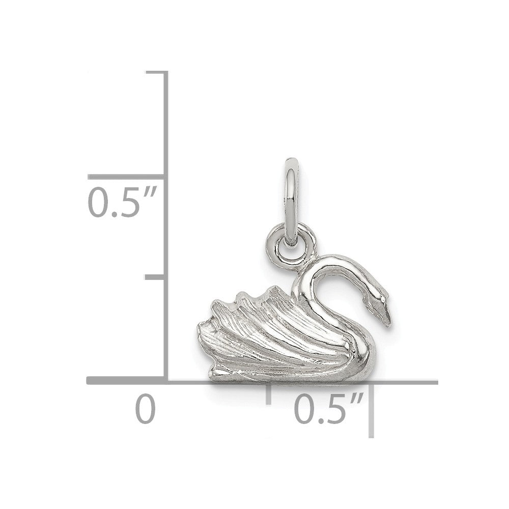 Million Charms 925 Sterling Silver Swan Charm