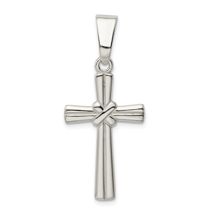 Million Charms 925 Sterling Silver Polished Relgious Cross Pendant