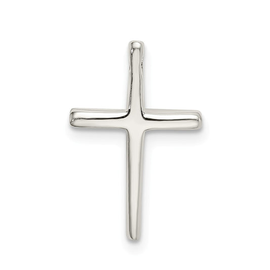 Million Charms 925 Sterling Silver Polished Relgious Cross Chain Slide