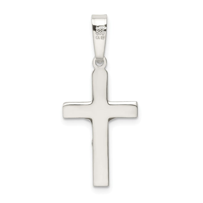 Million Charms 925 Sterling Silver Polished Relgious Crucifix Pendant