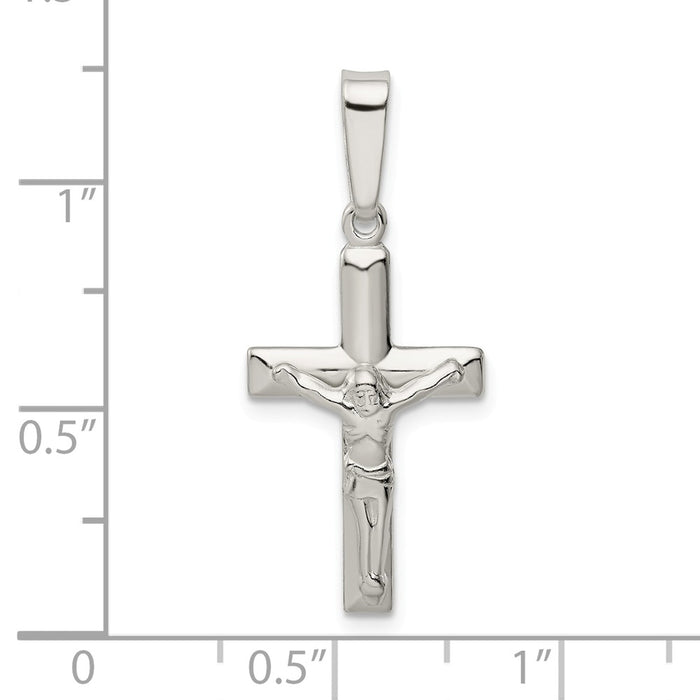 Million Charms 925 Sterling Silver Polished Relgious Crucifix Pendant