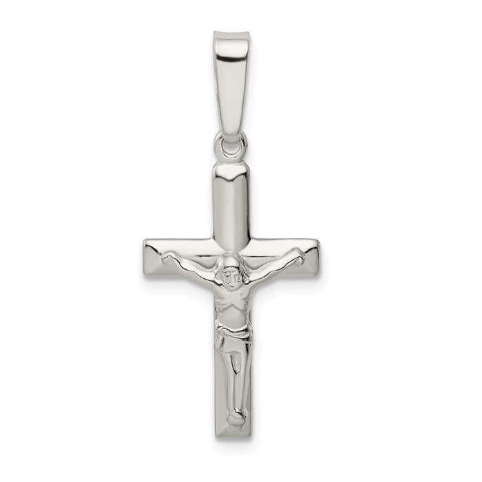 Million Charms 925 Sterling Silver Polished Relgious Crucifix Pendant