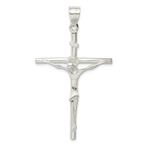 Million Charms 925 Sterling Silver Diamond Cut Relgious Crucifix Pendant