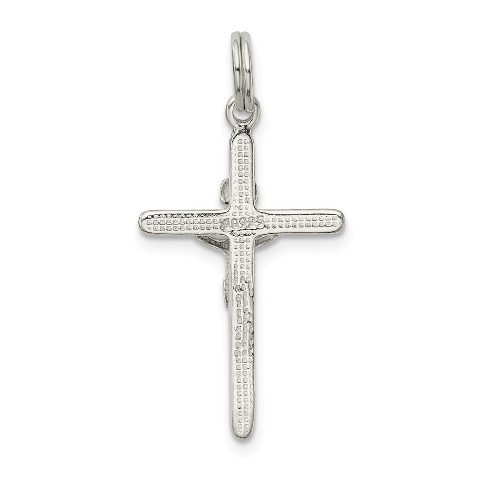 Million Charms 925 Sterling Silver Polished Inri Relgious Crucifix Charm