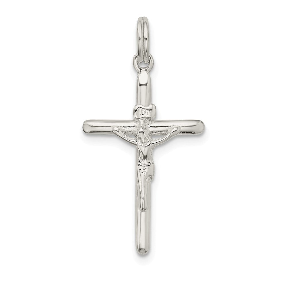 Million Charms 925 Sterling Silver Polished Inri Relgious Crucifix Charm