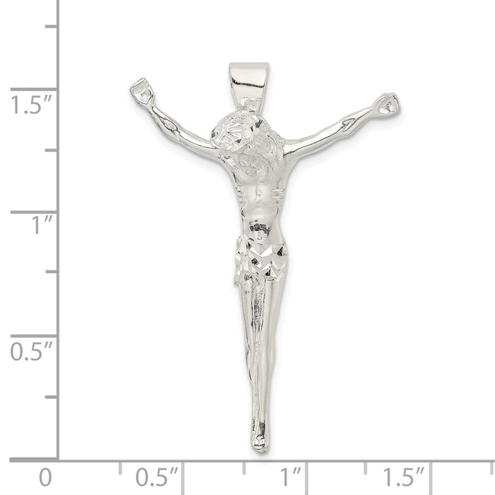 Million Charms 925 Sterling Silver Polished Corpus Pendant