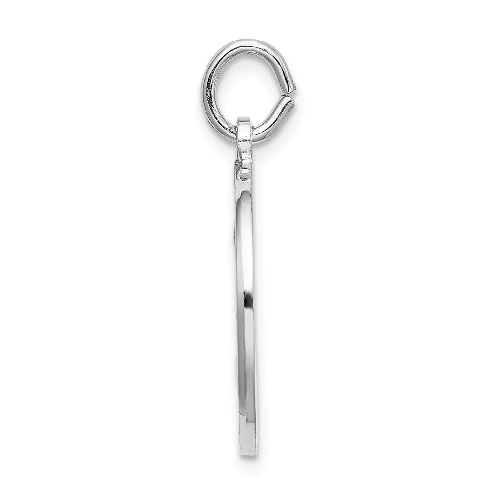 Million Charms 925 Sterling Silver Rhodium-Plated Spanish Religious Saint Joseph Medal Pendant