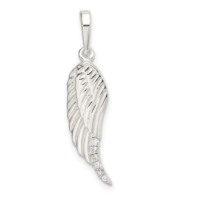 Million Charms 925 Sterling Silver Polished Wing Pendant