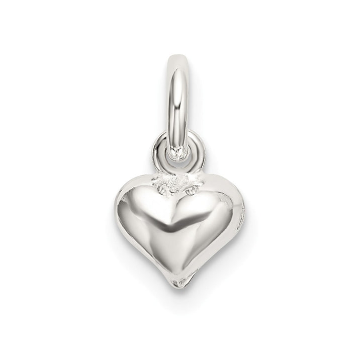 Million Charms 925 Sterling Silver Polished Puffed Heart Charm