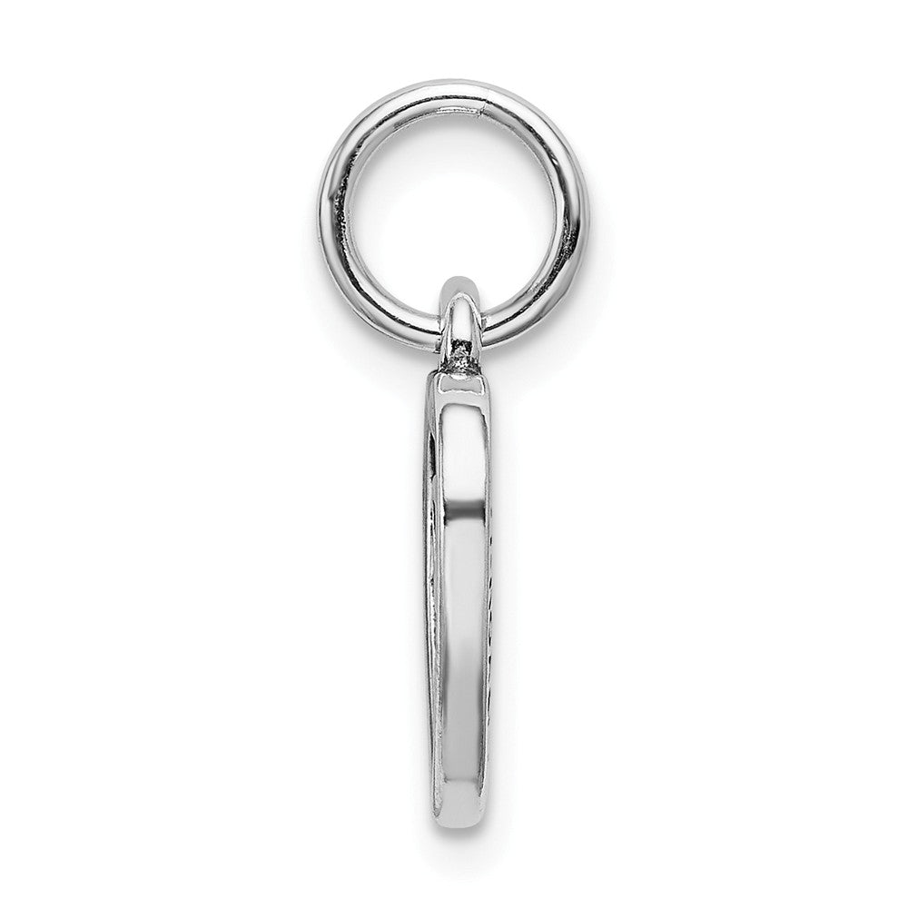 Million Charms 925 Sterling Silver Rhodium-Plated Oxidized You, Me Pendant