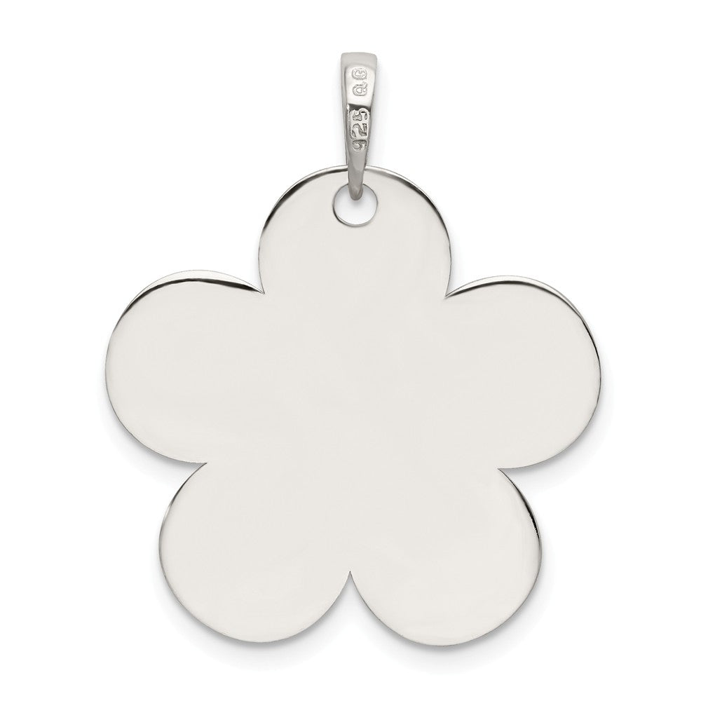 Million Charms 925 Sterling Silver Polished Mother Flower Pendant
