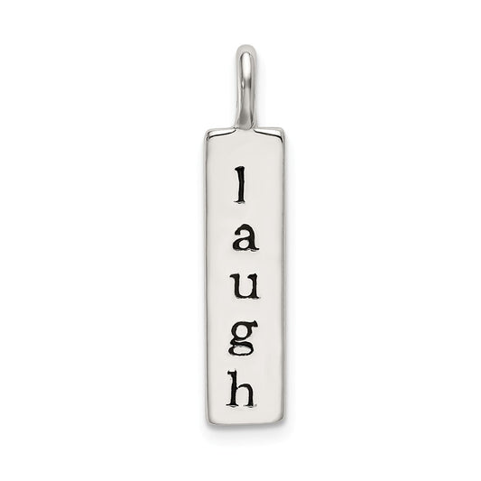 Million Charms 925 Sterling Silver Polished Enameled Laugh Pendant