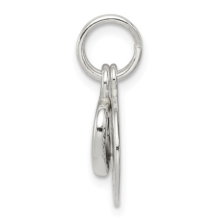 Million Charms 925 Sterling Silver Enameled My Little Girl 2-Piece Charm