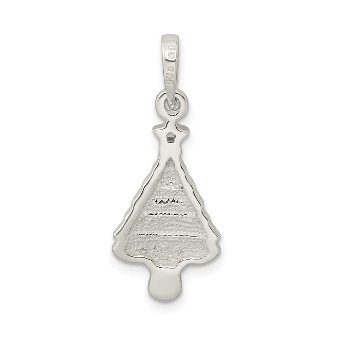 Million Charms 925 Sterling Silver Polished Christmas Tree Pendant