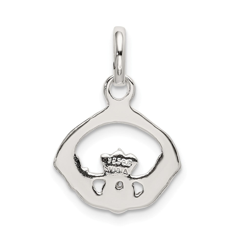 Million Charms 925 Sterling Silver Polished Claddagh Charm