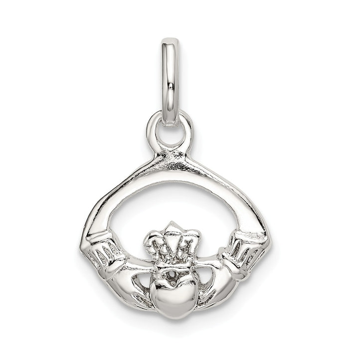 Million Charms 925 Sterling Silver Polished Claddagh Charm