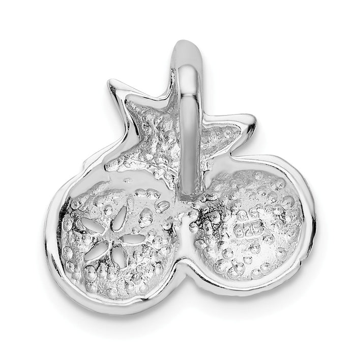 Million Charms 925 Sterling Silver Rhodium-Plated Sealife Slide