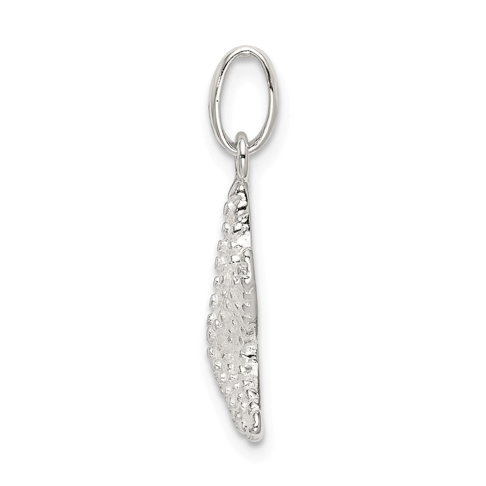 Million Charms 925 Sterling Silver Polished, Textured Nautical Starfish Charm