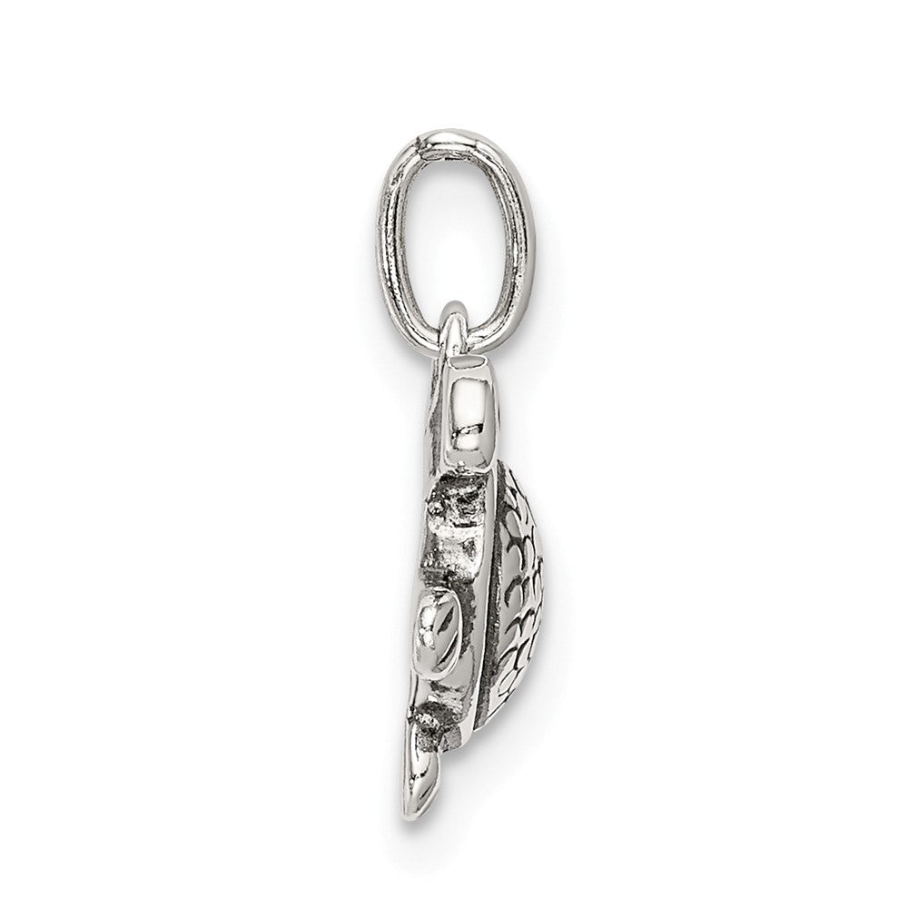 Million Charms 925 Sterling Silver Antiqued Turtle Charm