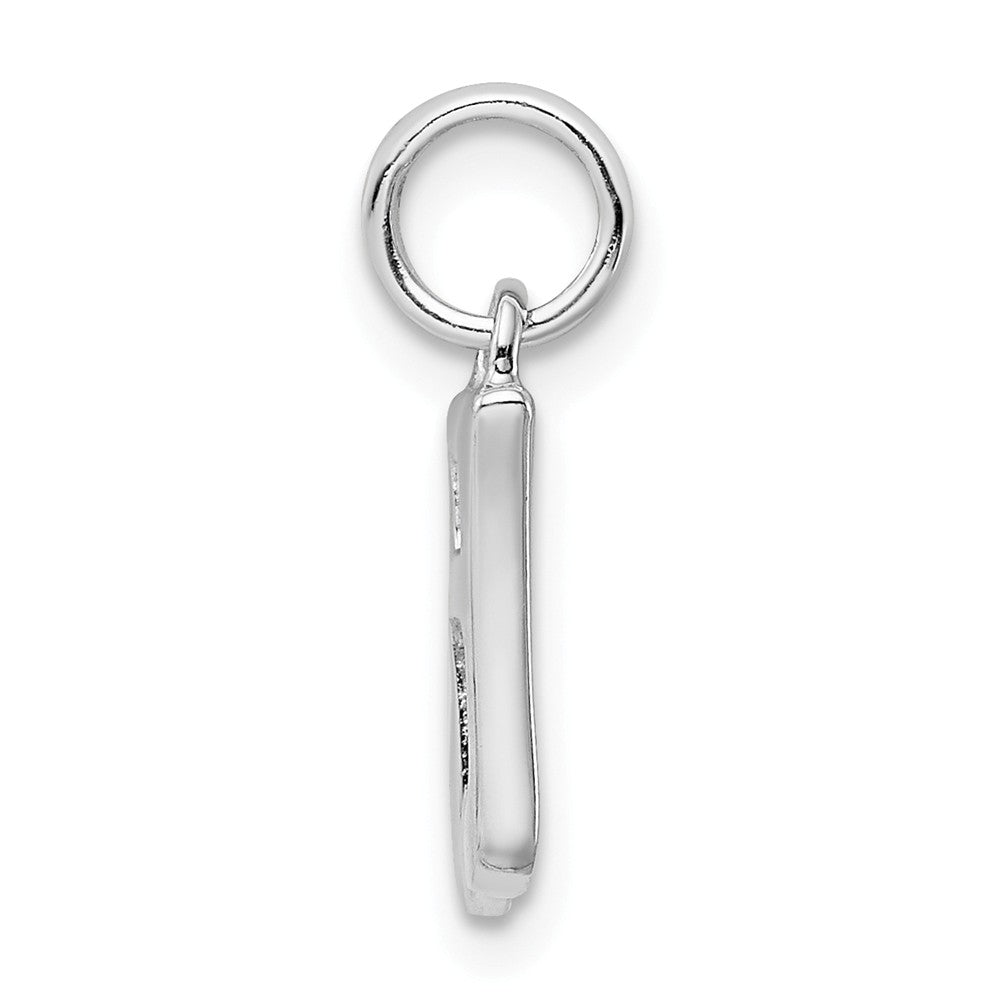 Million Charms 925 Sterling Silver Rhodium-Plated Music Note Pendant