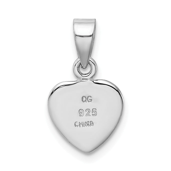 Million Charms 925 Sterling Silver Rhodium-Plated Antiqued Love My Dog Pendant