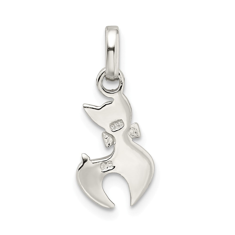 Million Charms 925 Sterling Silver Enameled Cat Charm