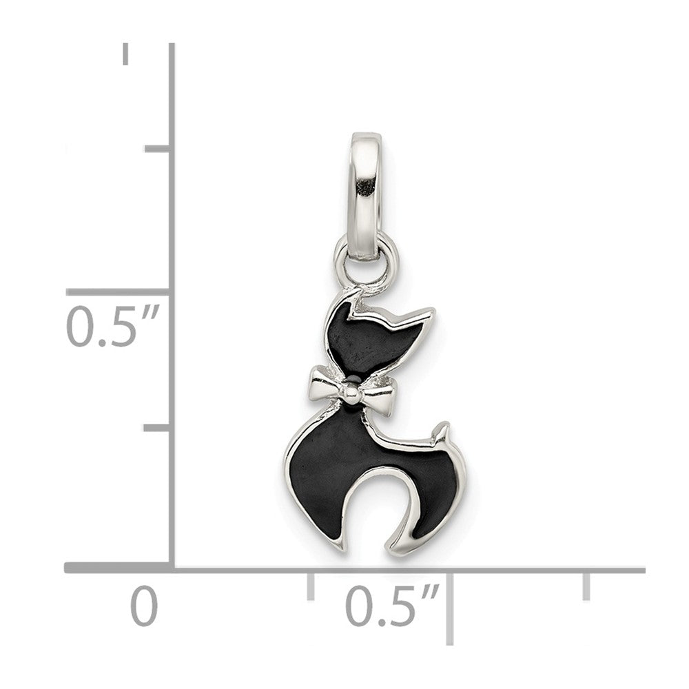 Million Charms 925 Sterling Silver Enameled Cat Charm