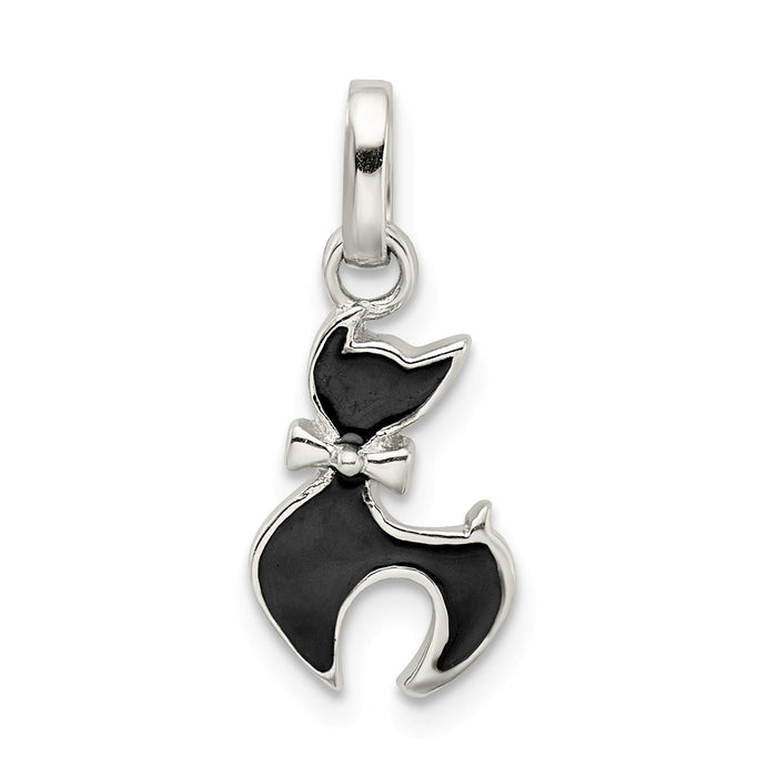 Million Charms 925 Sterling Silver Enameled Cat Charm