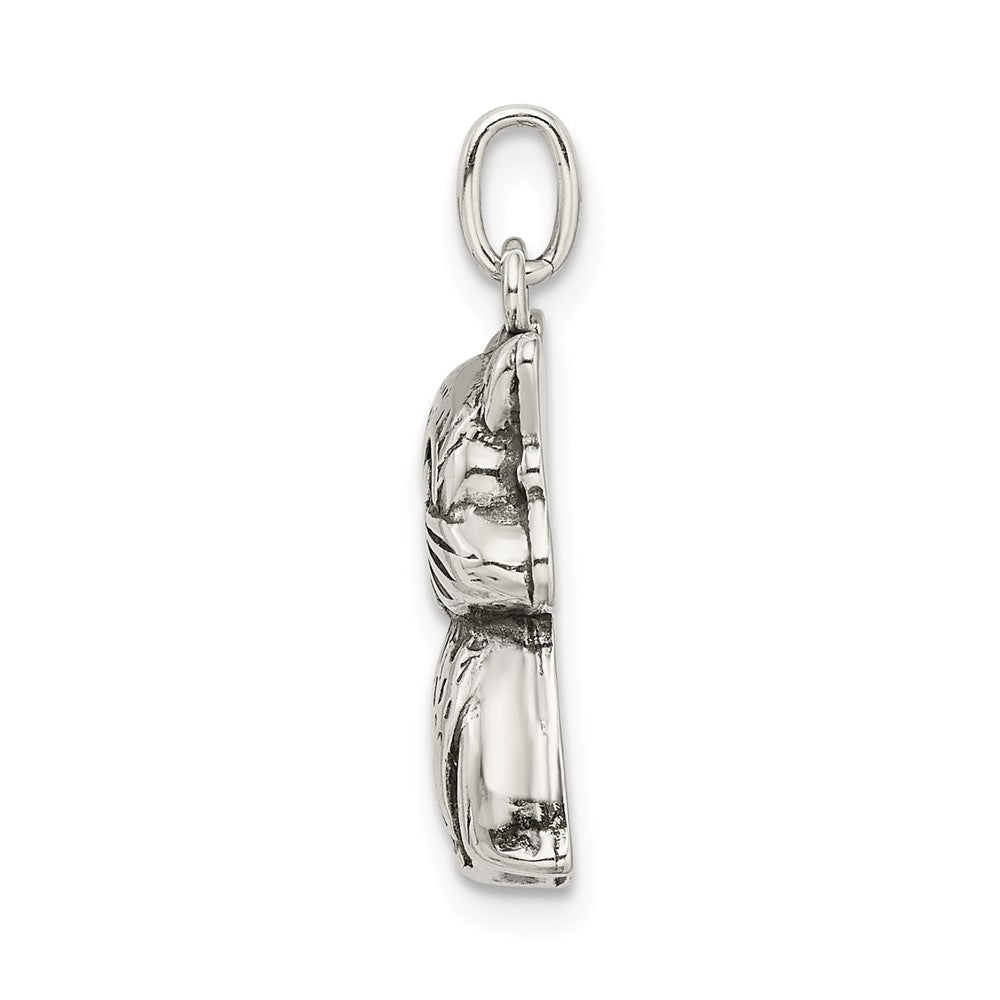 Million Charms 925 Sterling Silver Antiqued Cat Charm