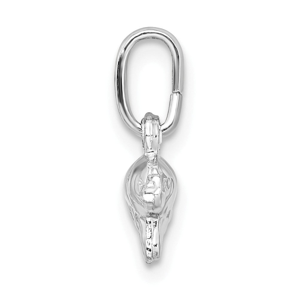Million Charms 925 Sterling Silver Rhodium-plated Plated Polished Elephant Charm