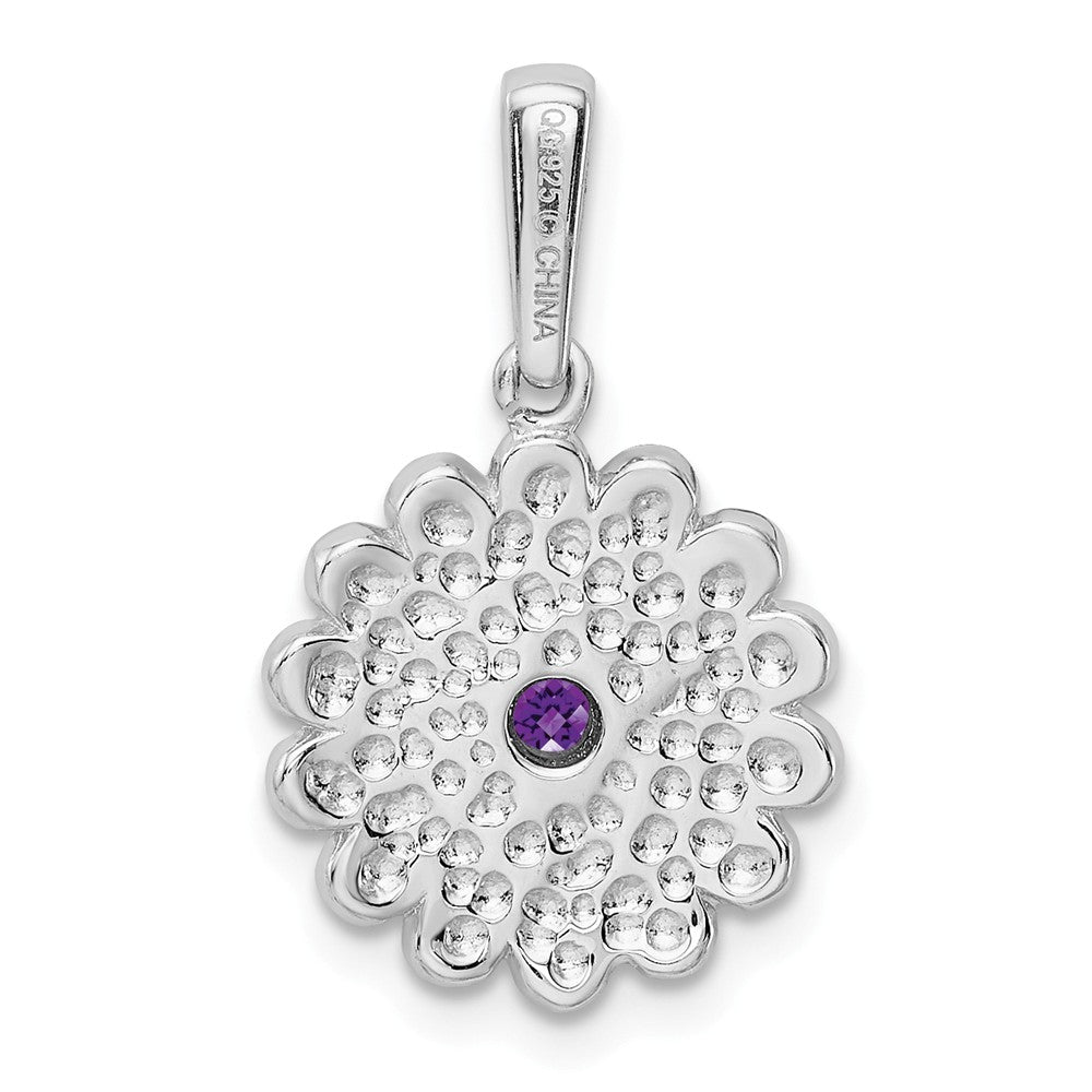 Million Charms 925 Sterling Silver Amethyst, Enamel Pendant